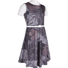 Kids Girls Skater Dress Sleeveless Camo Leaf Print Party Fashion Summer Dresses