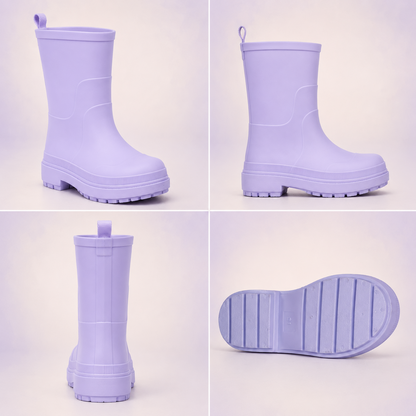 Kids Girls Wellington Wellies Non-Slip Waterproof Lightweight Rain Boots