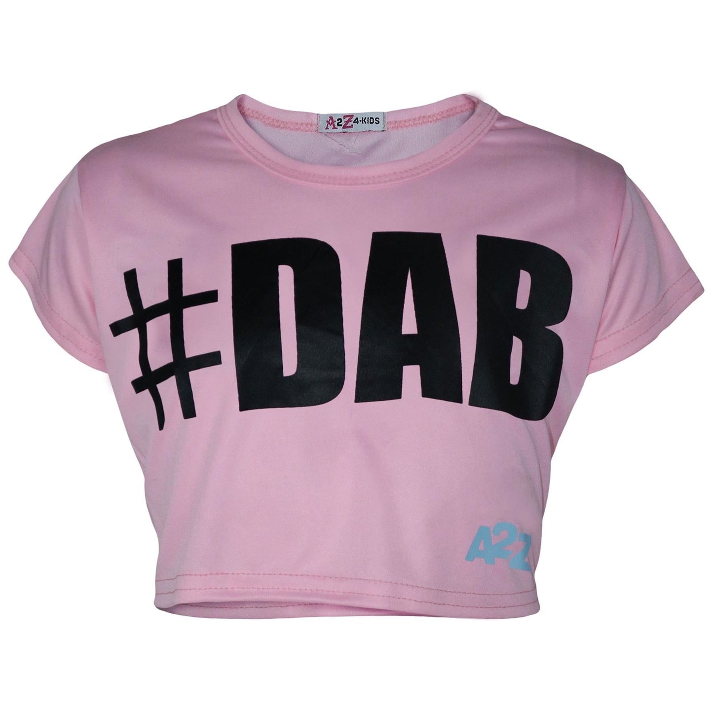 Kids Girls Crop Top #DAB Stylish Floss Fashion Trendy T Shirt Tops Tees 5-13 Yr