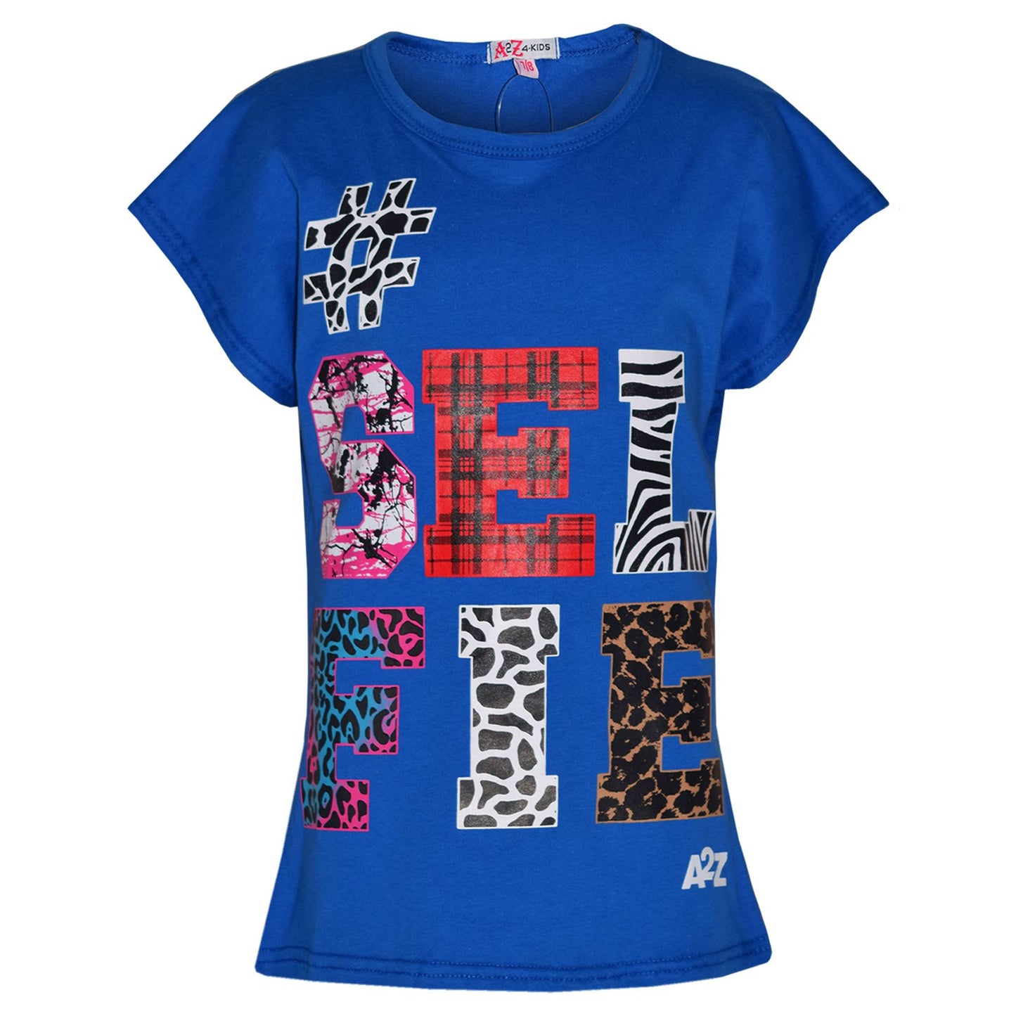 Girls Tops Kids Selfie Print Trendy T Shirt Top & Fashion Legging Set 7-13 Years