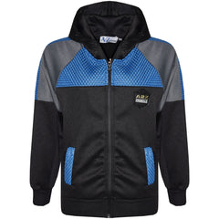 Kids Girls Boys Tracksuits Mesh Hooded Top & Bottom School Sports Jogging Suits