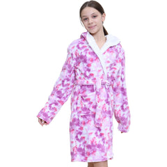 A2Z 4 Kids Soft Leopard Print Bathrobe Dressing Gown
