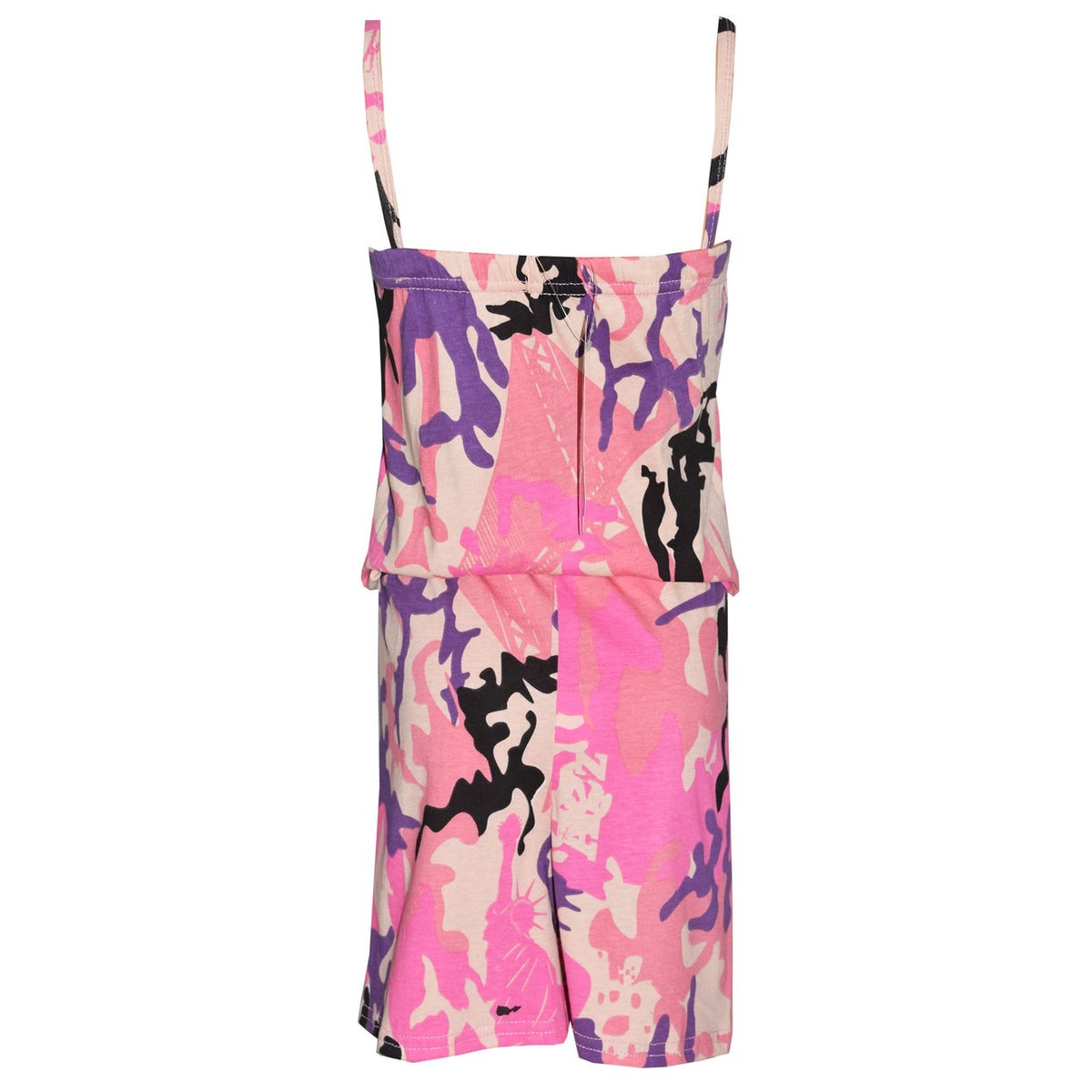 Girls Jumpsuit Kids Plain Color Trendy Playsuit All In One Jumpsuits 5-13 Years
