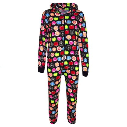 Kids Girls Boys Fruit Print Adorable Comfy Costume A2Z Onesie One Piece Pyjamas