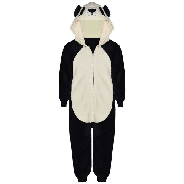 Kids Girls Boys A2Z Onesie One Piece Soft Fluffy Panda Halloween Costume 7-13 Yr