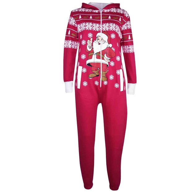 A2Z 4 Kids Girls Boys Novelty Christmas Santa Print Fleece Onesie All In One Jumpsuit Attire Age 5-13 Years