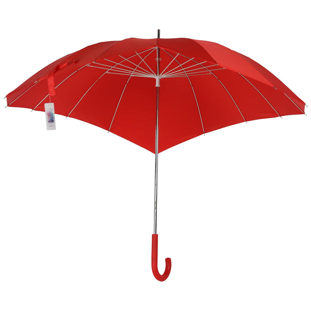 A2Z Ladies Wedding Bridal Umbrella Love Canopy Brolly J Shape Soft Grip Handle