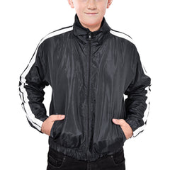 Kids Windbreaker Jacket Lightweight Zipper for Girls Boys Age 5-13 Years