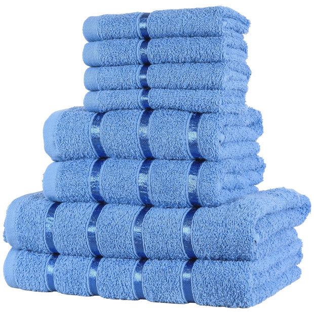 8 pc Boston Egyptian Towels Bale Set 100% Egyptian Cotton Super Soft Absorbent 500GSM Gift Sets