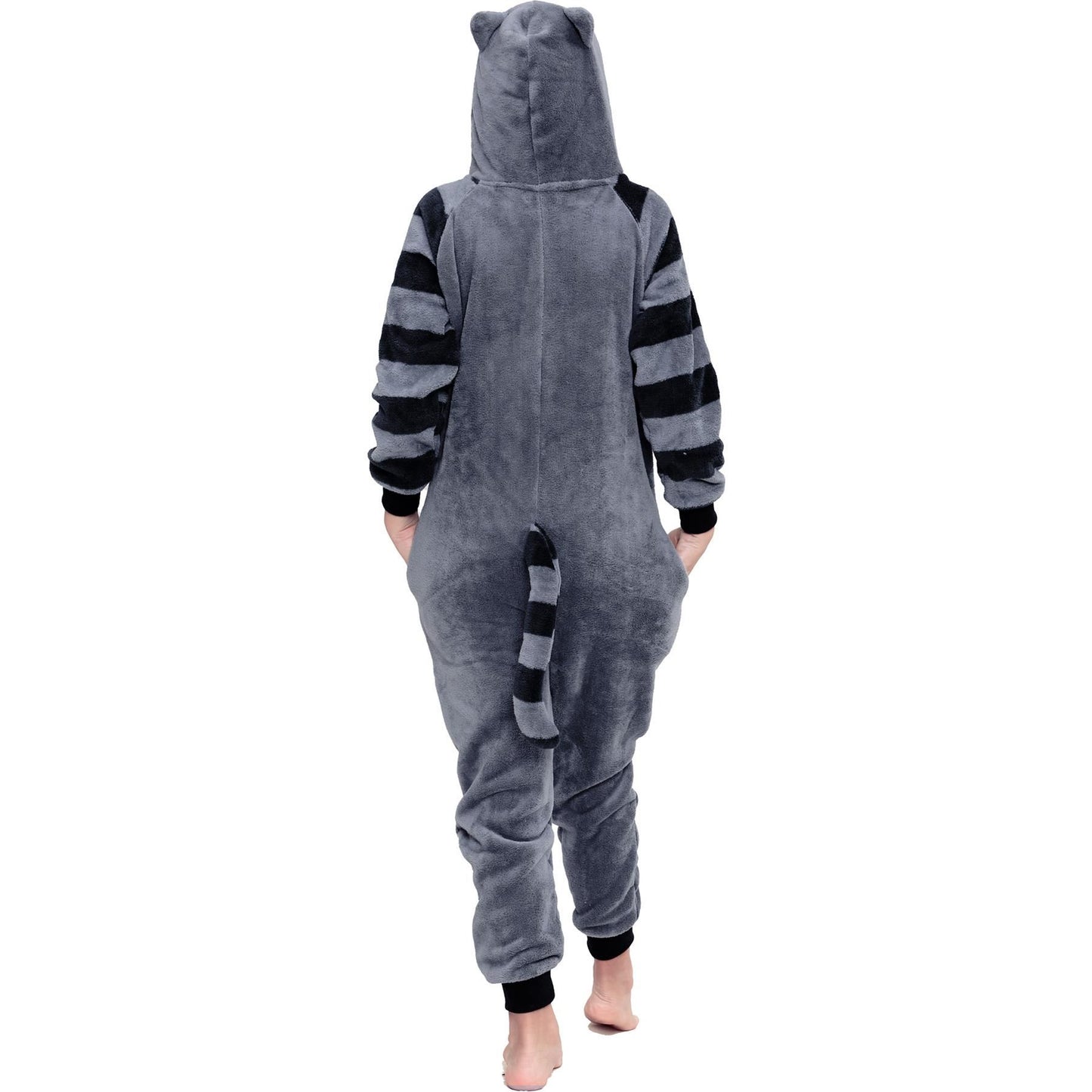 A2Z 4 Kids Girls Boys Raccoon Soft Fleece Kids Sleepsuit Xmas Pyjamas