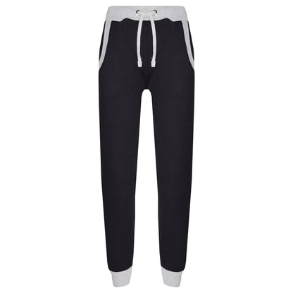 A2Z Kids Jogging Bottoms Joggers 2 Tone Cuffed Sweatpants Contrast Back To School Trousers Tracksuit Pants Age 5-13 Years