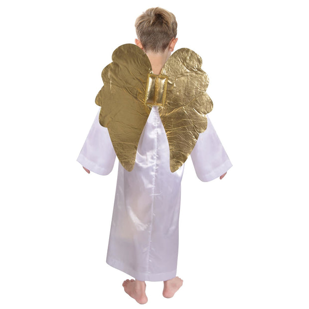 Kids Boys Xmas Nativity Angel Outfit School Play Angel Fancy Dress All in one