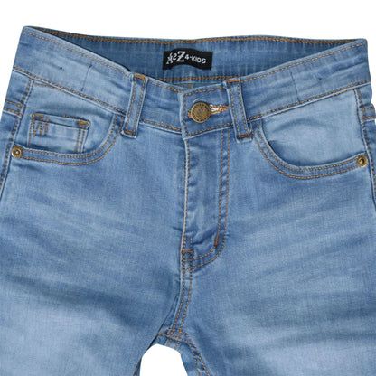 Kids Faded Denim Jeans Comfort Stretch Trousers Pants Boys Age 5-13 Years