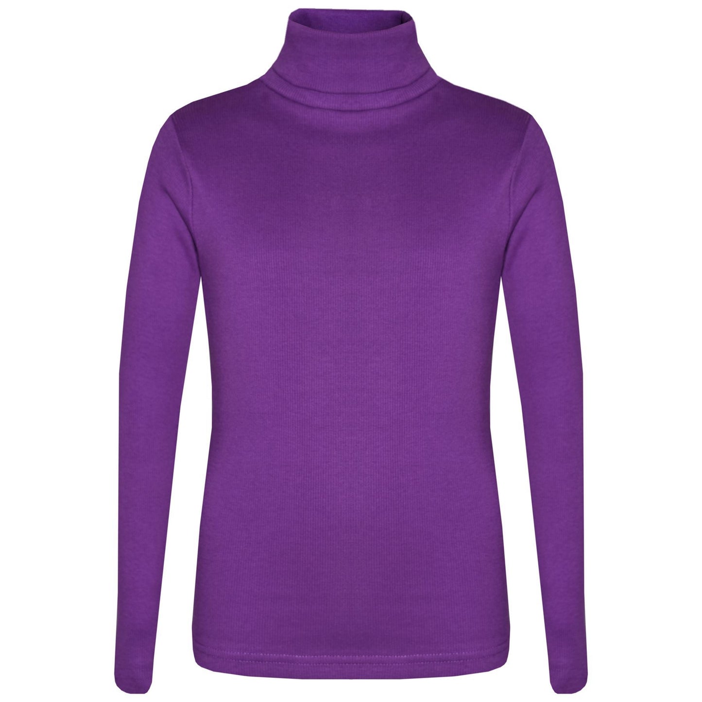 Kids Girls Polo Neck T Shirt Thick Cotton Turtleneck Jumper Long Sleeve Top 2-109