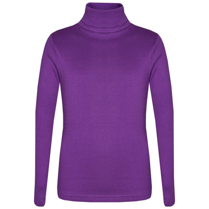 Kids Girls Polo Neck T Shirt Thick Cotton Turtleneck Jumper Long Sleeve Top 2-109