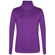 Kids Girls Polo Neck T Shirt Thick Cotton Turtleneck Jumper Long Sleeve Top 2-109
