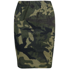 Kids Girls Plain Pencil Skirt Trendy Summer Clothing Sets Age 5-13 Years