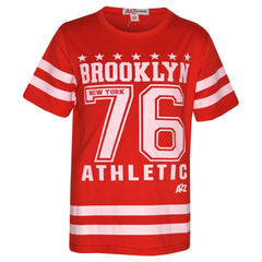 Girls Top Kids Designer's Brooklyn 76 Athletic T Shirt Top & Legging Set 7-13 Yr