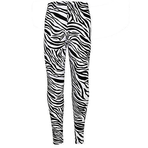 Girls Legging Kids Animal Zebra Print Stylish Fashion Leggings 7 8 9 10 11 12 13 Years