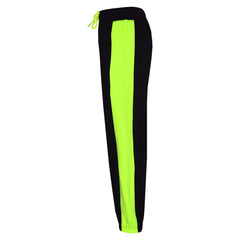 Kids Boys Girls Joggers Contrast Panel Jogging Pants  Casual Trousers 5-13 Years