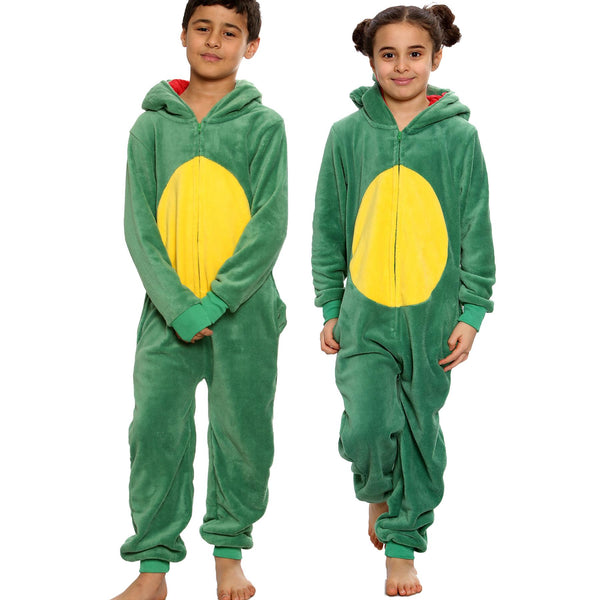 Kids Girls Boy A2Z Onesie One Piece Soft Fluffy Dinosaur All In One Xmas Costume