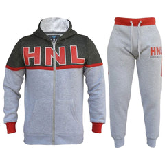 Kids Boys Girls Tracksuit Designer HNL Zipped Top Bottom Jogging Suit 7-13 Years