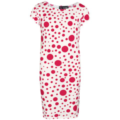 Girls Dresses Kids Pink Polka Dot Print Crop Top Legging Midi Skater Dress 7-13Y