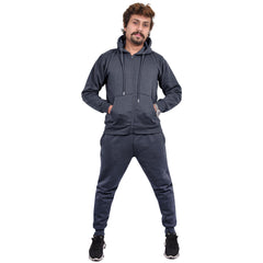 Mens Plain Tracksuit Hoodie Sweatpants Casual Gents Gym Exercise Adults Fashion