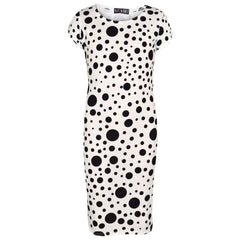 Girls Dresses Kids Black Polka Dot Print Crop Top Legging Midi Skater Dress 7-13