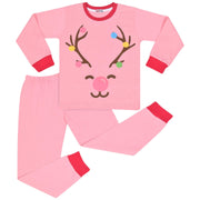 A2Z 4 Kids Girls Boys Christmas Pyjamas Children PJs 2 Piece Festive Set Lounge Suit Children Unisex Top Bottom Pyjamas Christmas Reindeer Loungewear Dress Up Outfit Gifts for Children Girls & Boys