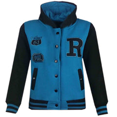 Kids Baseball Hooded R Fashion NYC/FOX Jacket Long Sleeve Coat Girls Boys 2-13Yr