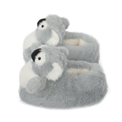 Kids Cute 3D Koala Slippers Soft Plush Warm Non-Slip Sole Cosy Indoor Footwear