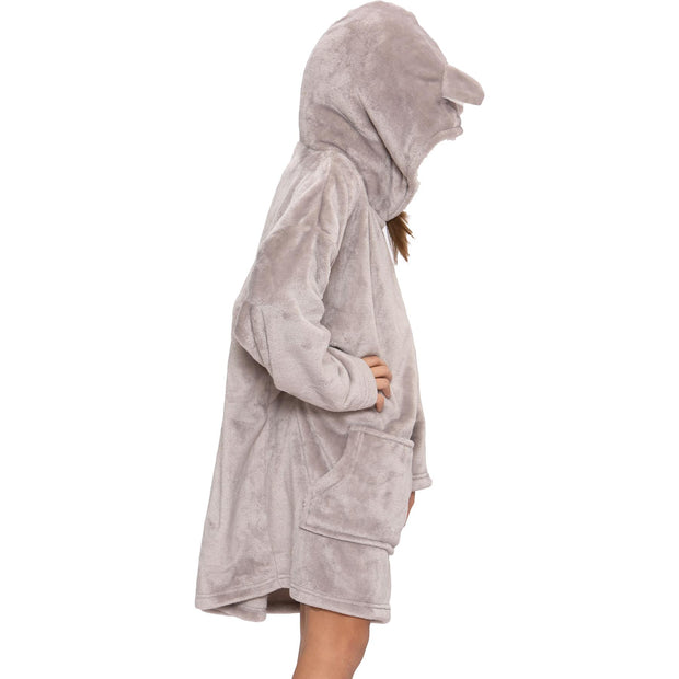 A2Z Unisex Mens Ladies Oversized Kangaroo Pocket Hooded Animal Wearable Blanket