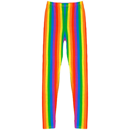Girls Rainbow Clothing Crop Tops Skirts Dresses Jumpsuits Leggings Party Wear