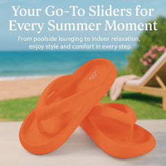 A2Z Women EVA Sliders Slip-On Flip Flops Non-Slip Soft Sandals Pool Slippers