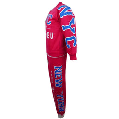 KIDS GIRLS TRACKSUIT NYC NEW YORK STYLISH JOG SUIT HOODIE BOTTOM JACKET JOGGERS