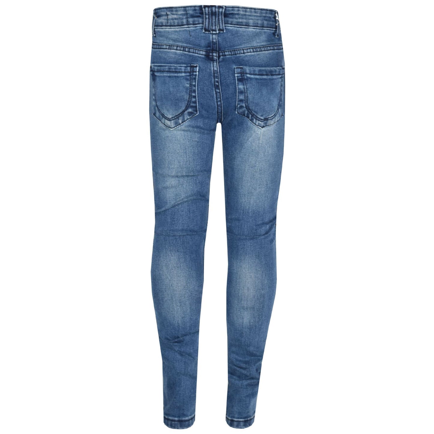 Kids Girls Stretchy Jeans Designer Ripped Drape Panel Denim Pant Trouser 5-13 Yr