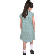 Kids Girls Pack Of 2 Uniform School Dress Gingham Dress With Matching Scrunchies