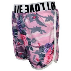 Kids Girls Top & Shorts Camouflage Floral Print Fashion Summer Outfit Set 7-13 Y