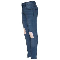 Kids Girls Skinny Ripped Jeans Denim Stretchy Fashion Pants Jeggings 5-13 Years