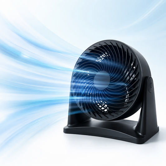 10 Inch Floor Fan Desk Fan 90W High Performance Air Circulator Fan with 5 Blade