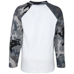 Kids Boys Girls T Shirts Plain Baseball Long Raglan Sleeves Sports Tees 2-13 Yrs