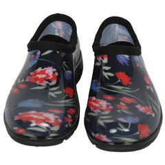 Women's PVC Garden Clogs Rain Shoes with Rugged Anti-Slip Durable Rubber Mule