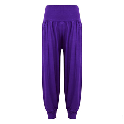 Kids Girls Ali Baba Style Plain Color Fashion Trendy Trouser 2-13 Years