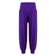 Kids Girls Ali Baba Style Plain Color Fashion Trendy Trouser 2-13 Years