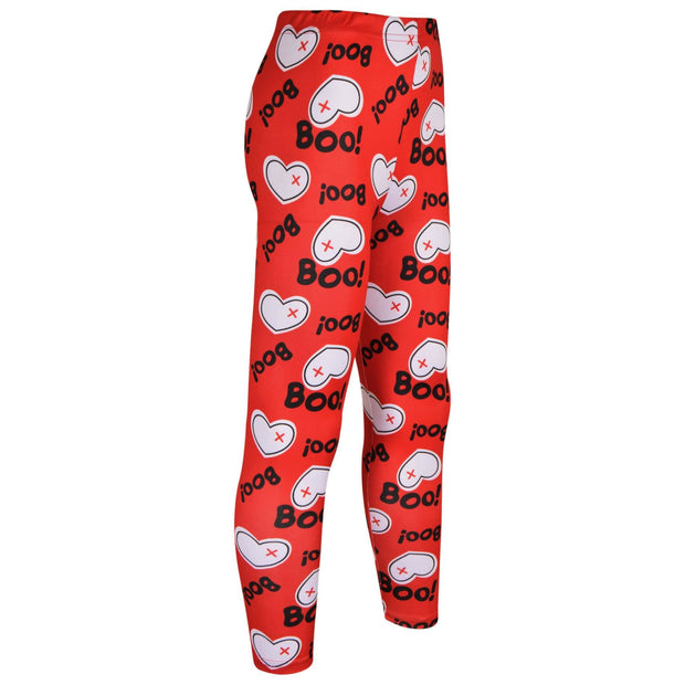 A2Z Kids Girls Legging Heart Print Soft Comfortable Stretchy Halloween Party Fashion Legging Pants Age 5-6, 7-8, 9-10, 11-12 & 13 years - A2Z 4 Kids