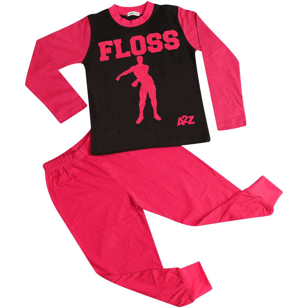 A2Z 4 Kids Boys Girls Pajamas Designer's Pink PJS Floss A2Z Print Contrast Sleeves Pyjamas Xmas Stylish Loungewear Nightwear Outfit PJS Sets New Age 2 3 4 5 6 7 8 9 10 11 12 13 Years