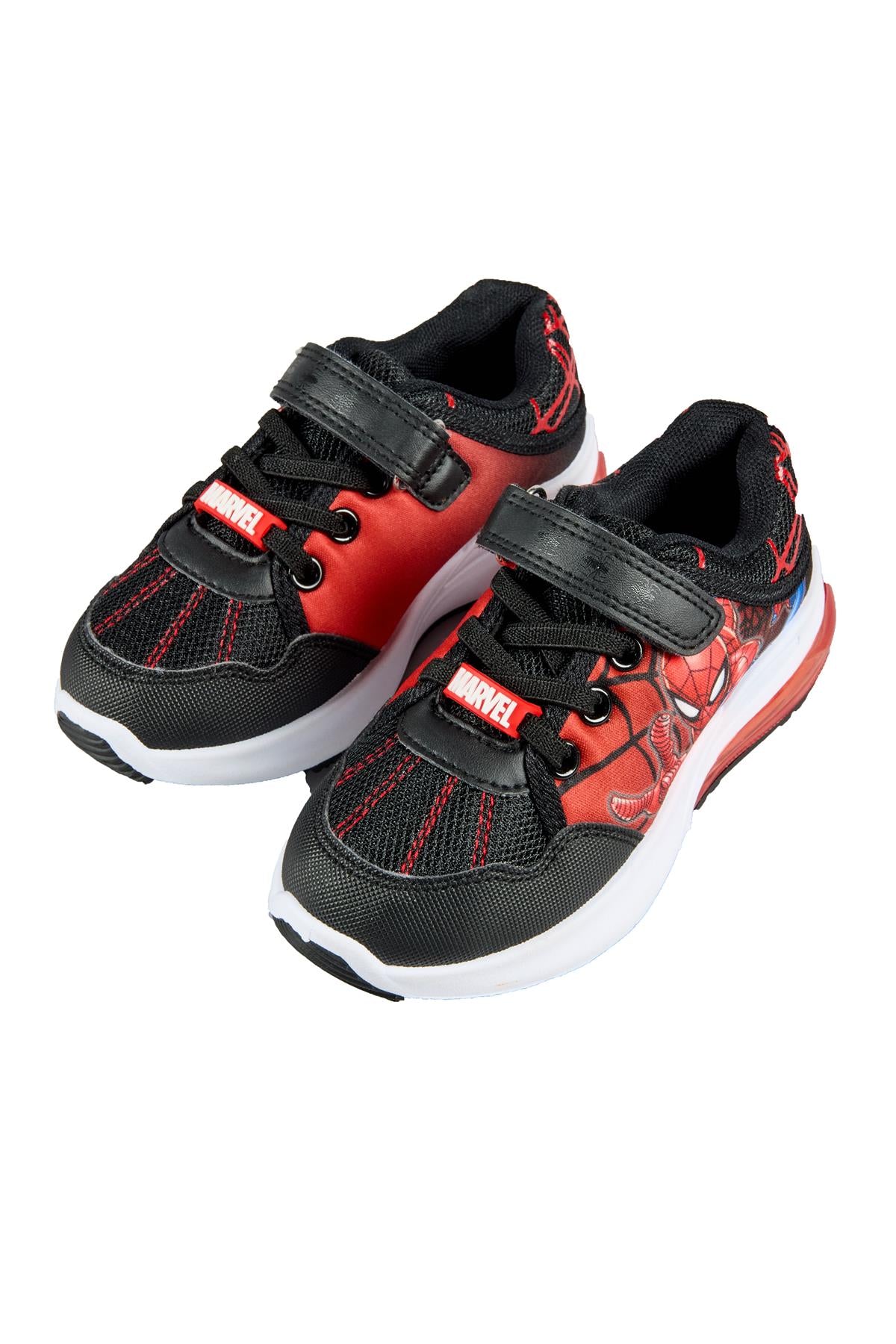 Kids Marvel Spiderman Boys Trainers Officially Licensed with Strap Running Shoes