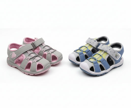 A2Z 4 Kids Boys Girls Sandals Slides Blue PU Upper Summer Beach Sports Open Toe