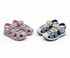 A2Z 4 Kids Boys Girls Sandals Slides Blue PU Upper Summer Beach Sports Open Toe